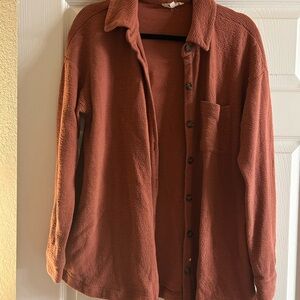Madewell Rust Shirt Jacket